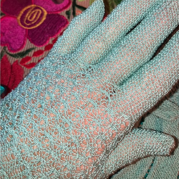 *4 pairs of Vintage Crochet and Gloves & sheer  Mid Century Dress Summer Gloves - Picture 5 of 14